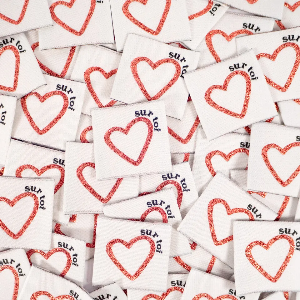 ikat-e-tiquette-tiss-e-heart-on-you-cru-x5 image 1