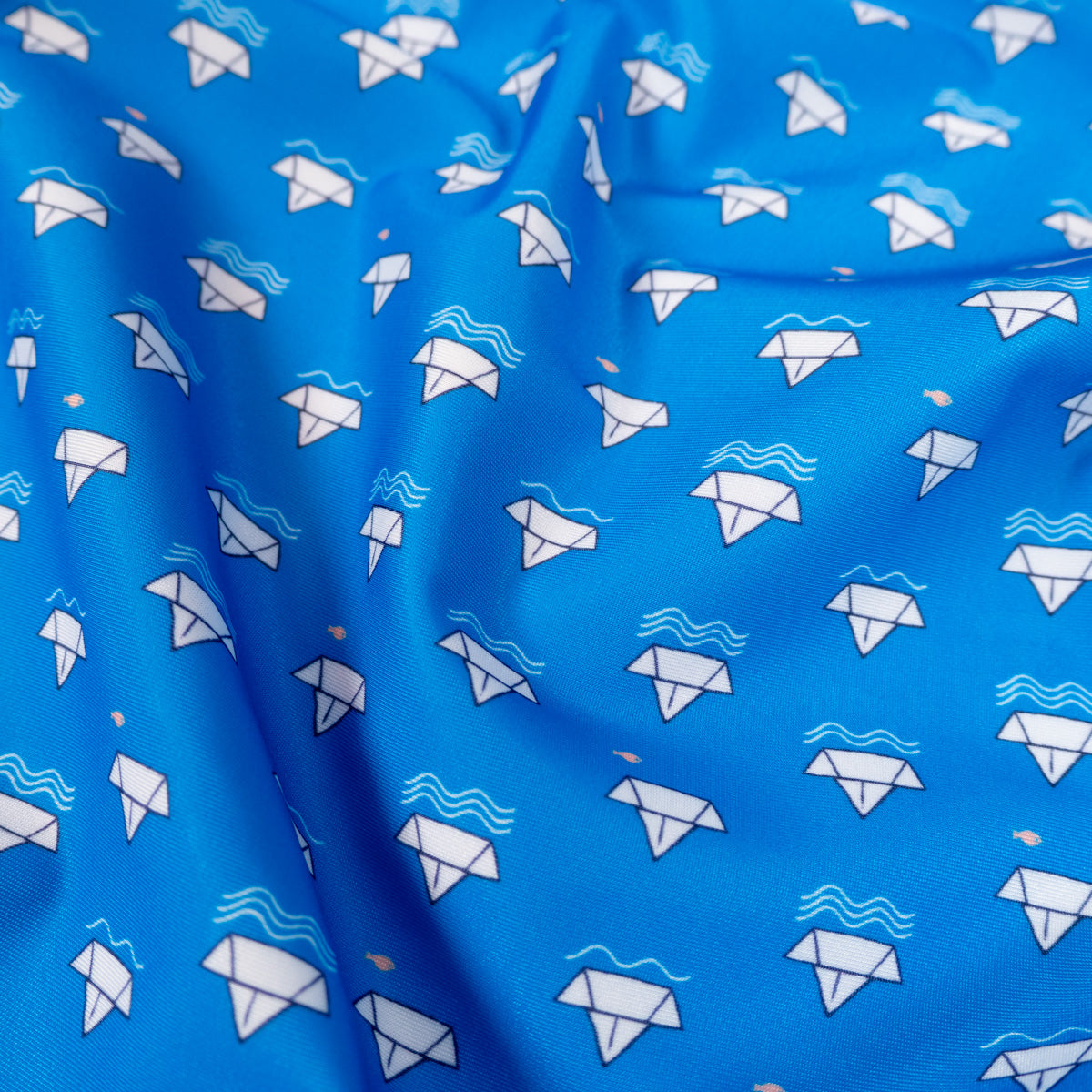 ikat-e-tissus-coupon-lycra-bato-bleu-vif-20-cm image 7
