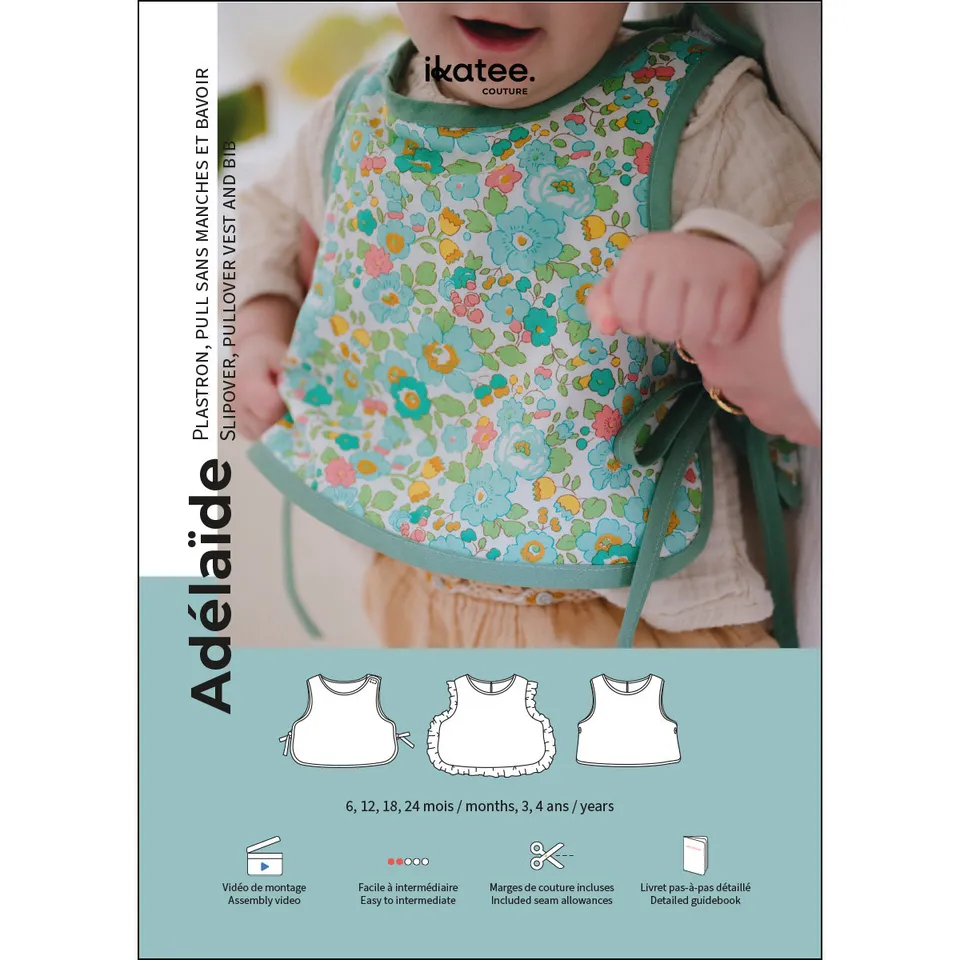 ikat-e-ad-la-de-patron-bavoir-b-b-pull-6-mois-4-ans image 1