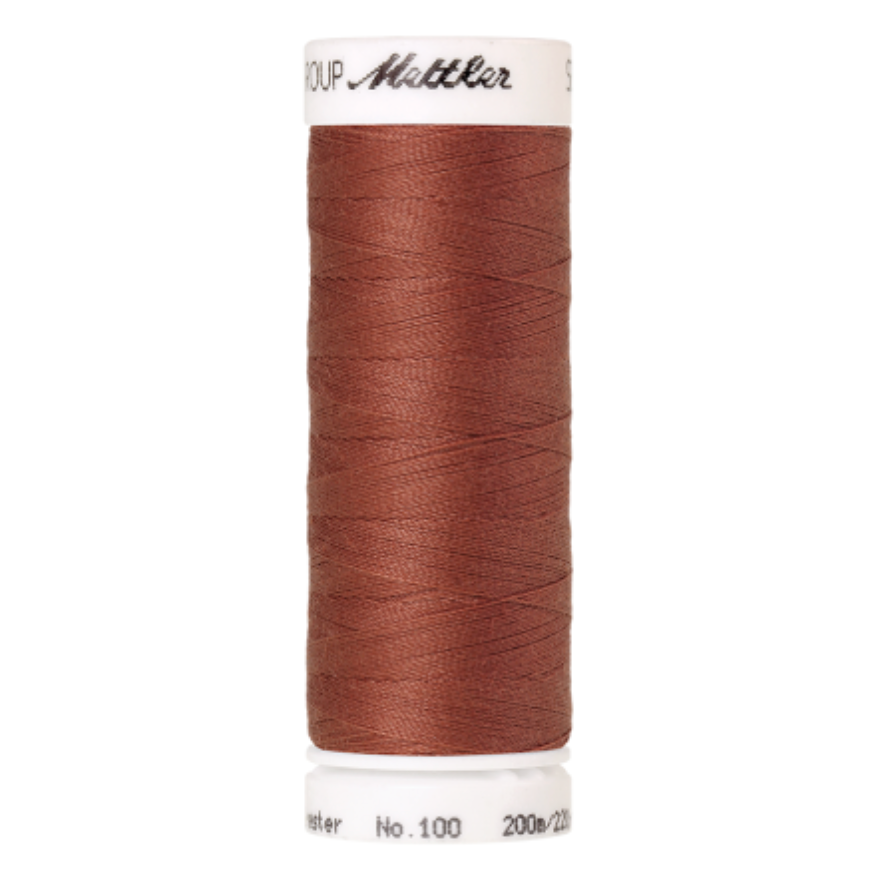 mettler-seralon-1055-fil-coudre-polyester-noisette-200m image 1