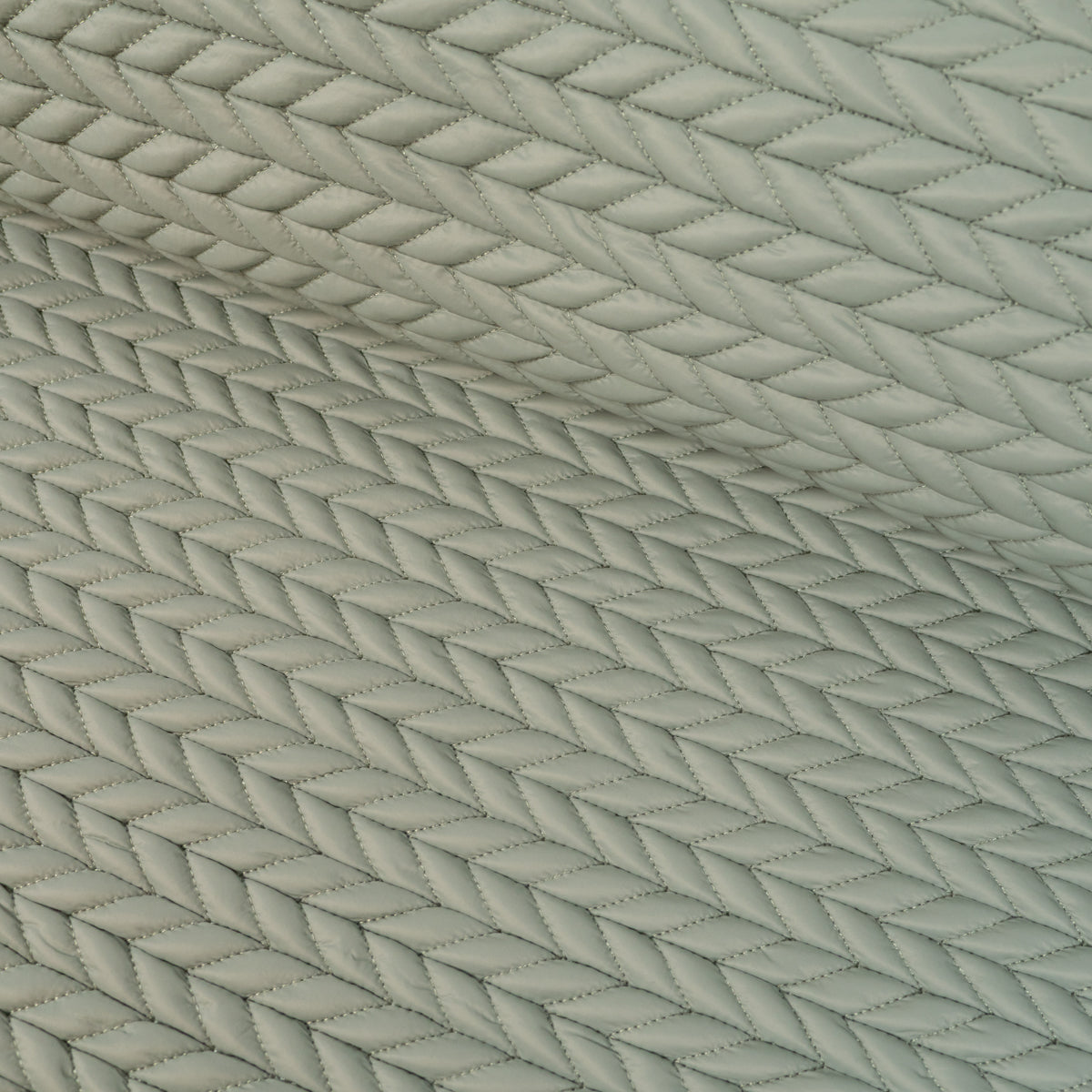 ikat-e-tissu-doudoune-matelass-chevrons-sauge-veste image 1