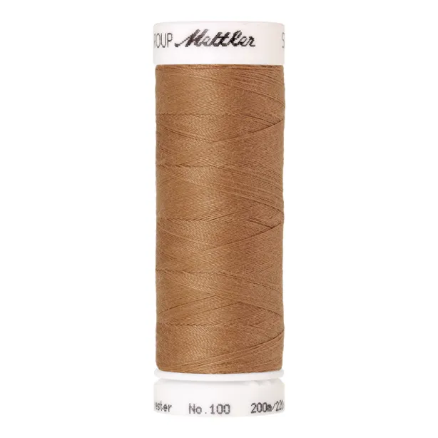 mettler-seralon-1121-fil-coudre-brun-noisette-200m-polyester image 1