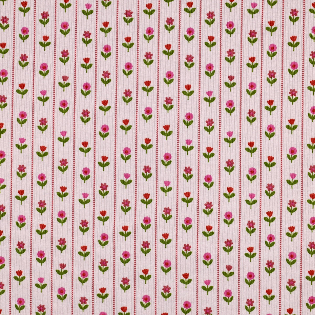 ikat-e-coupon-jersey-c-tel-fleurs-champ-tres-rose-45cm image 2