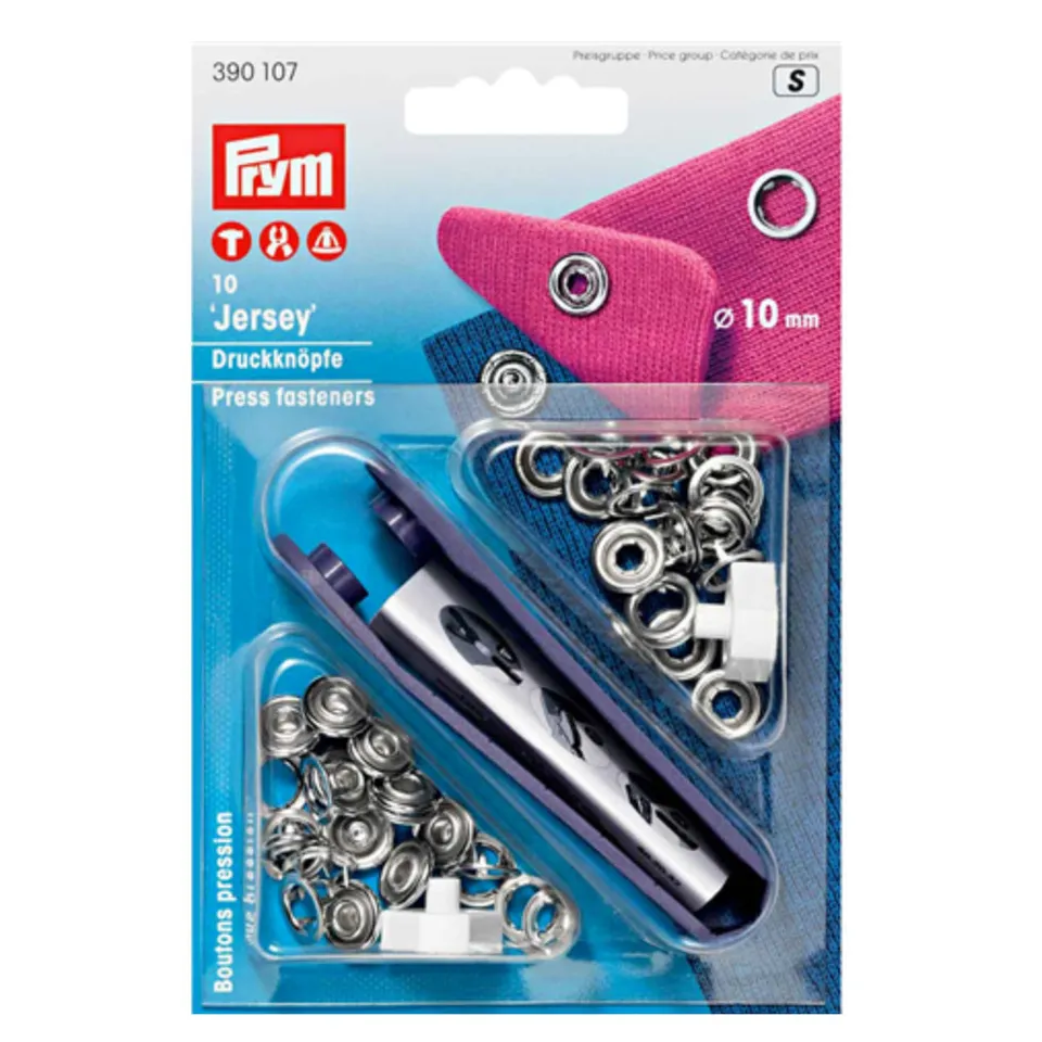 ikat-e-mercerie-boutons-pression-jersey-10mm-argent-x10 image 1