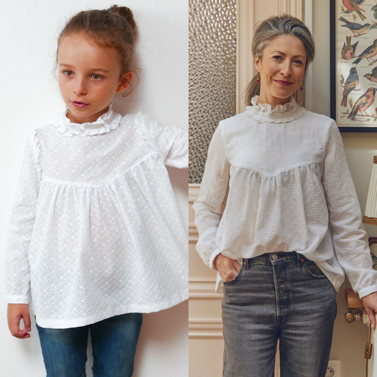 ikat-e-louise-duo-patron-blouse-robe-m-re-fille-pdf-allemand image 1