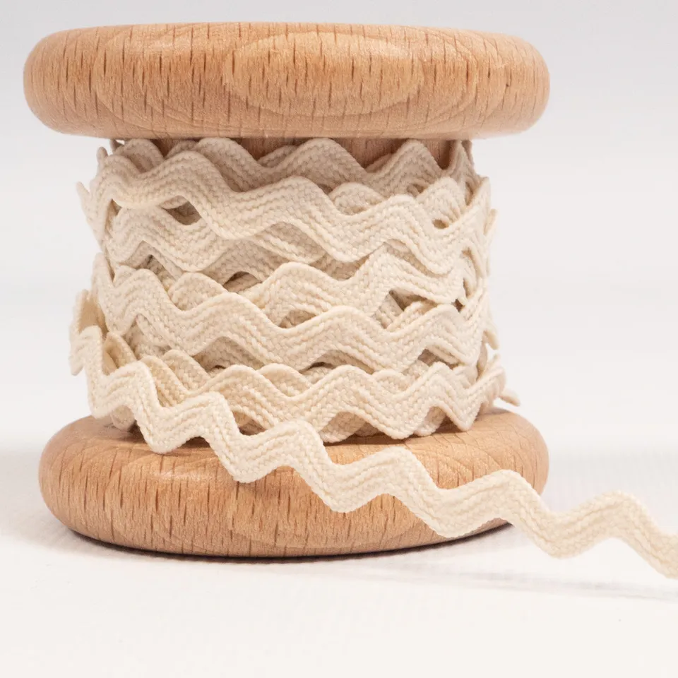 ikat-e-mercerie-ruban-croquet-serpentine-cru-8mm-au-m-tre image 1