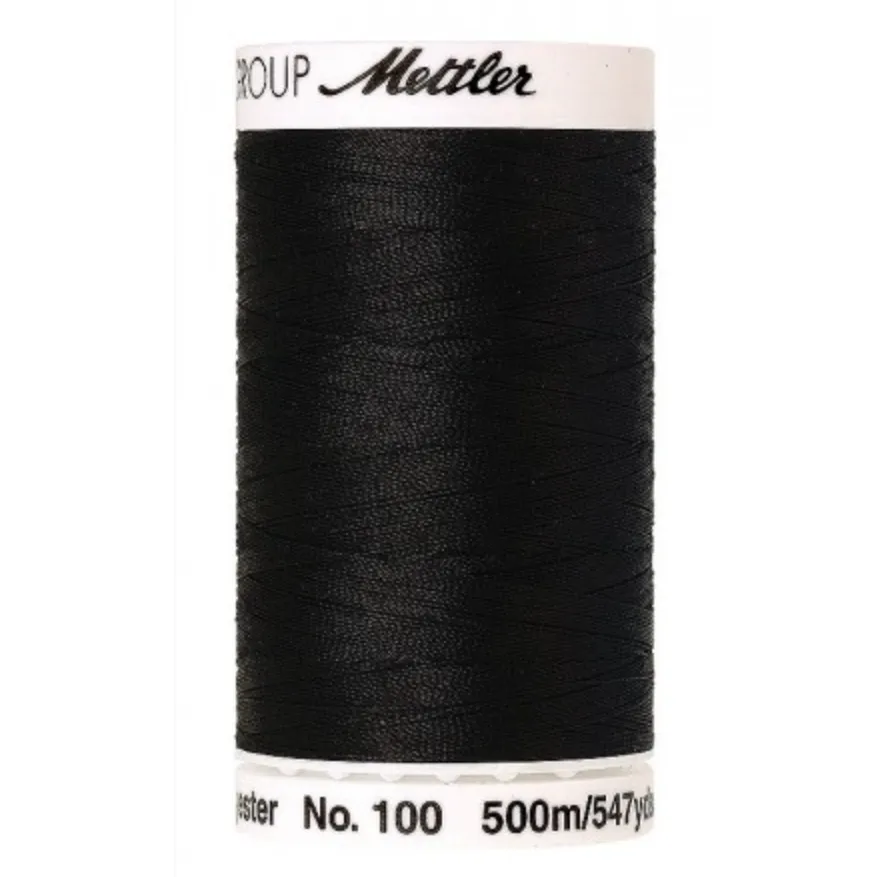 mettler-seralon-fil-coudre-noir-4000-bobine-500-m image 1