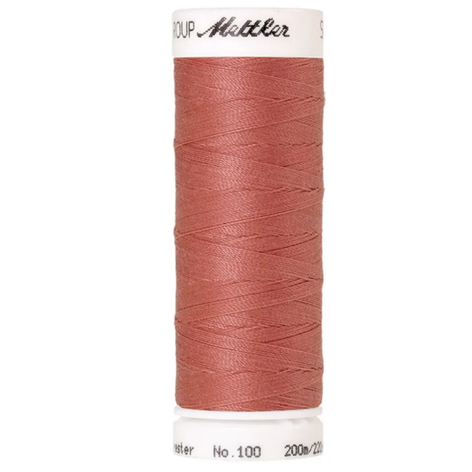 mettler-seralon-fil-coudre-200-m-622-brique-polyester image 1