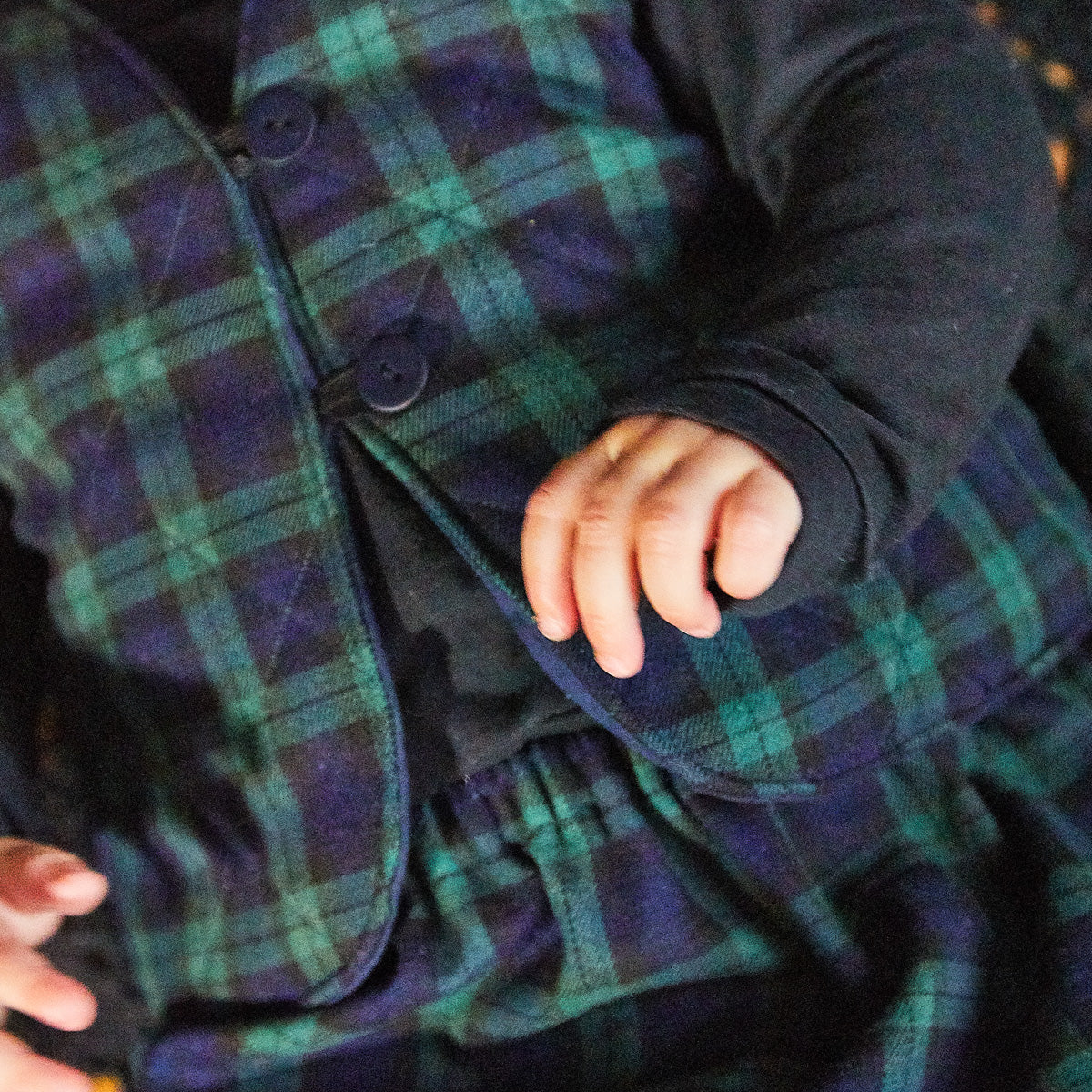 ikat-e-tissu-flanelle-carreaux-tartan-tissu-bleu-vert image 4
