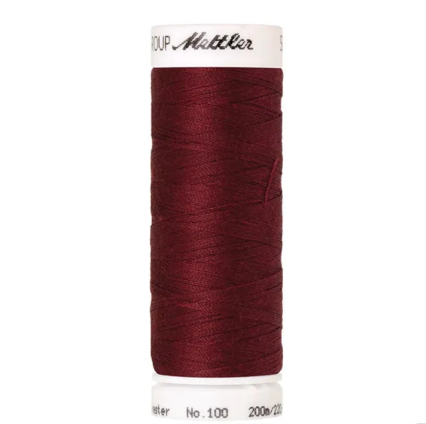 mettler-seralon-918-fil-coudre-bordeaux-200-m-polyester image 1