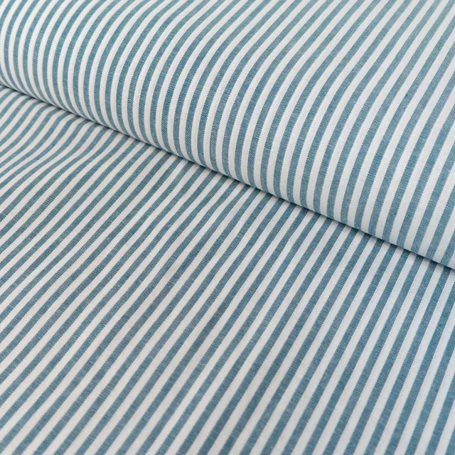 ikat-e-tissus-rayures-tissu-popeline-bleu-p-trole image 1