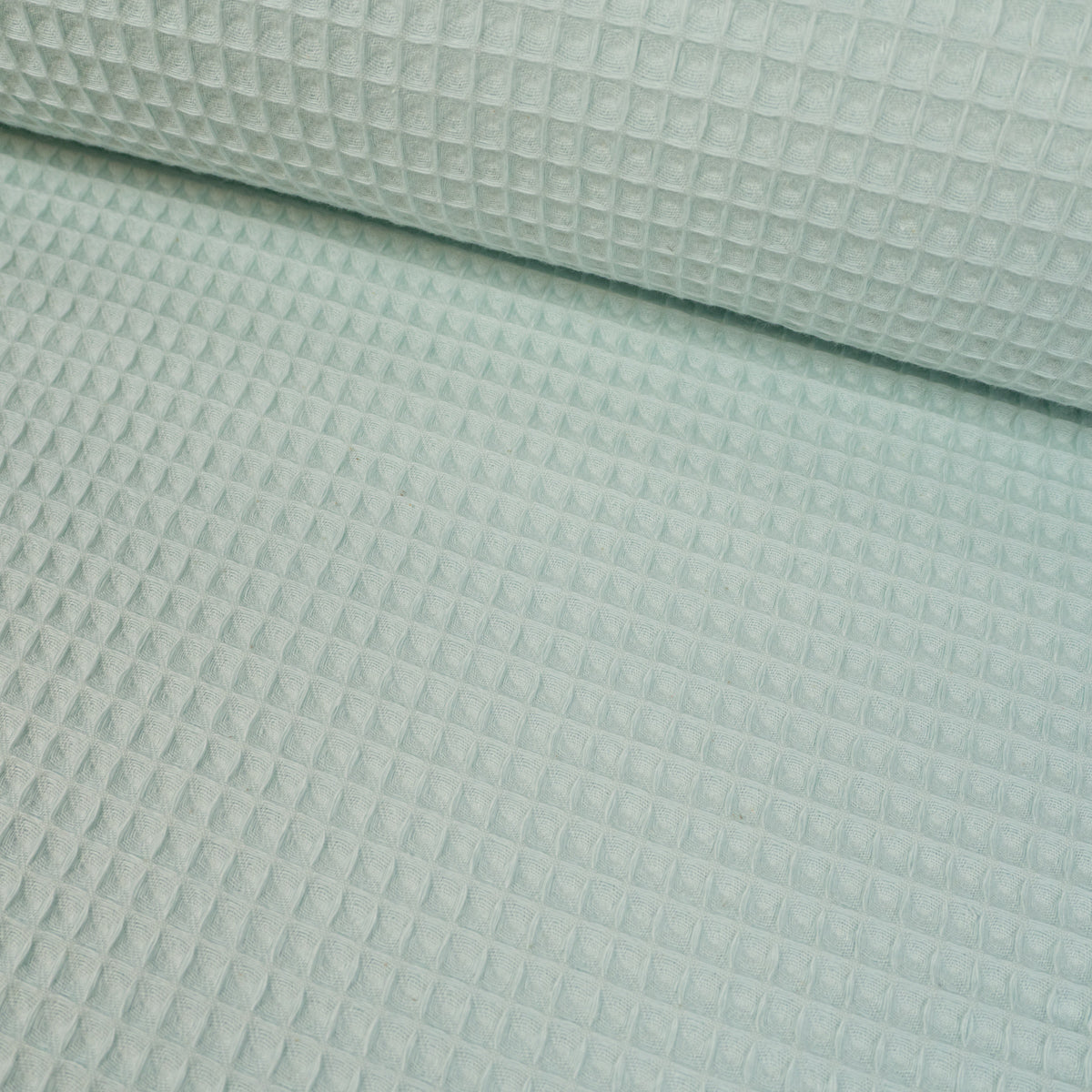 ikat-e-tissus-nid-d-abeille-tiss-bleu-celadon image 1