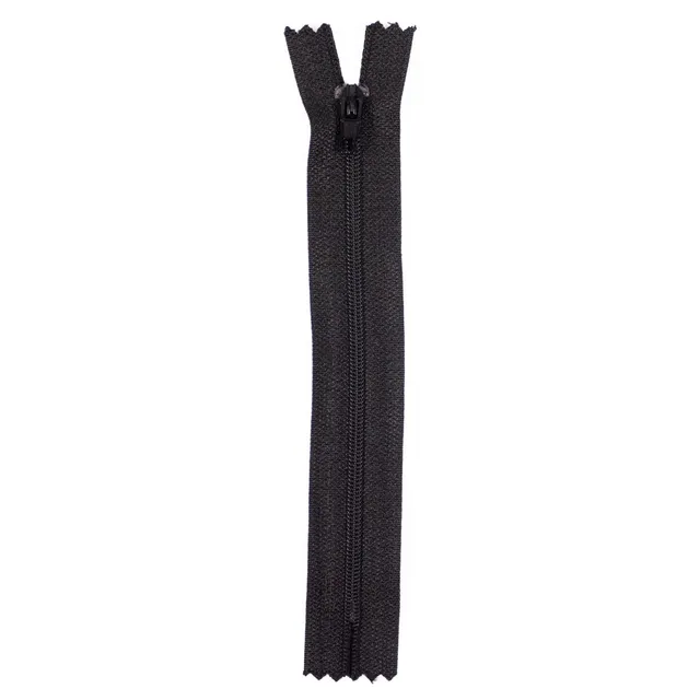 ikat-e-fermeture-clair-nylon-noir-15-cm-non-s-parable image 1