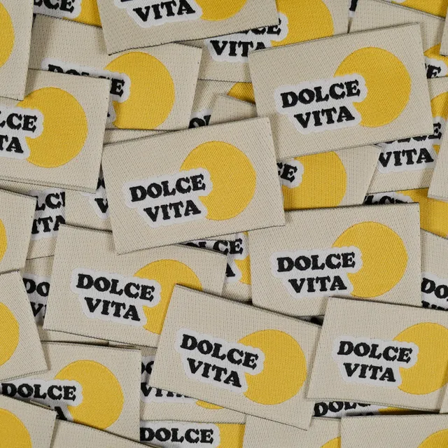 ikat-e-tiquettes-tiss-es-dolce-vita-x5-cru-soleil image 1