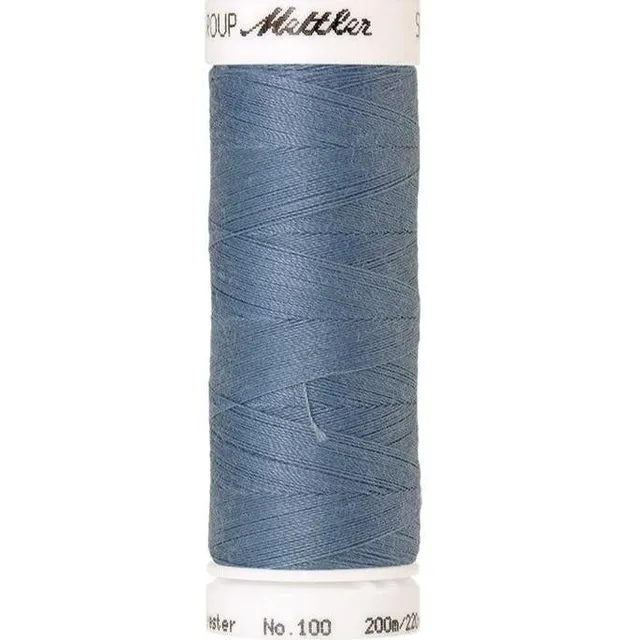 mettler-seralon-fil-coudre-200m-bleu-350 image 1