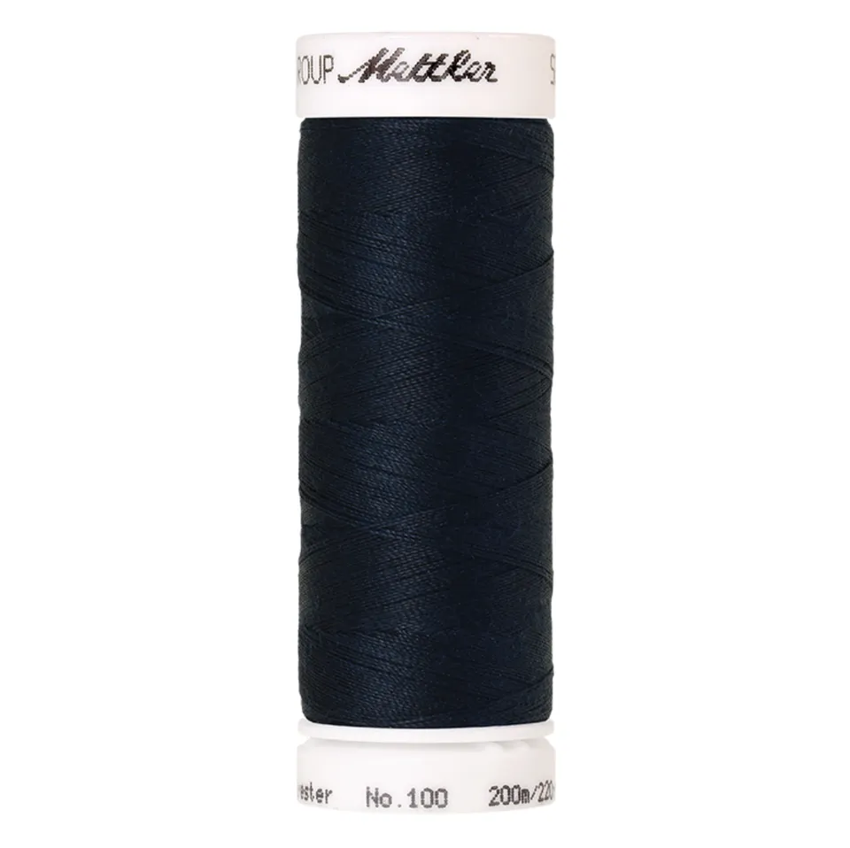 mettler-seralon-fil-coudre-200-m-bleu-fonc-805-polyester image 1