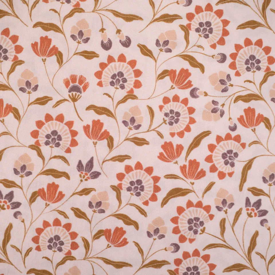 ikat-e-tissus-babylon-popeline-coton-cru-fleurs image 1