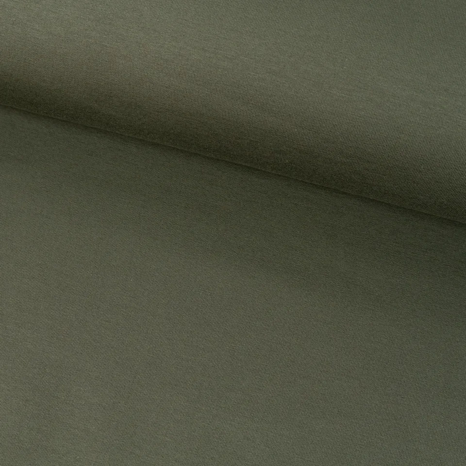 ikat-e-tissus-sweat-kaki-uni image 1