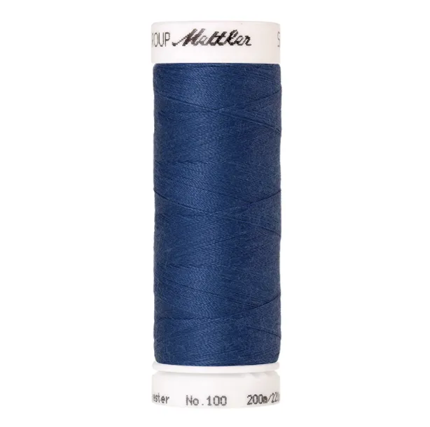 mettler-seralon-583-fil-coudre-200-m-bleu-polyester image 1