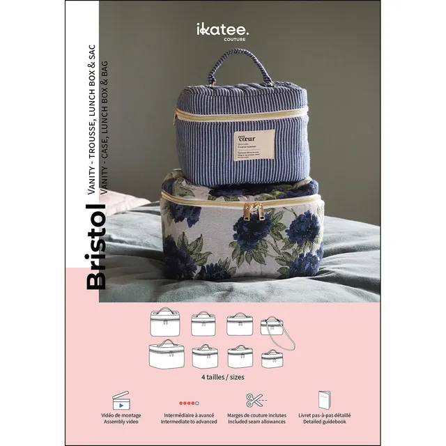 ikat-e-bristol-patron-vanity-trousse-papier-4-tailles image 1