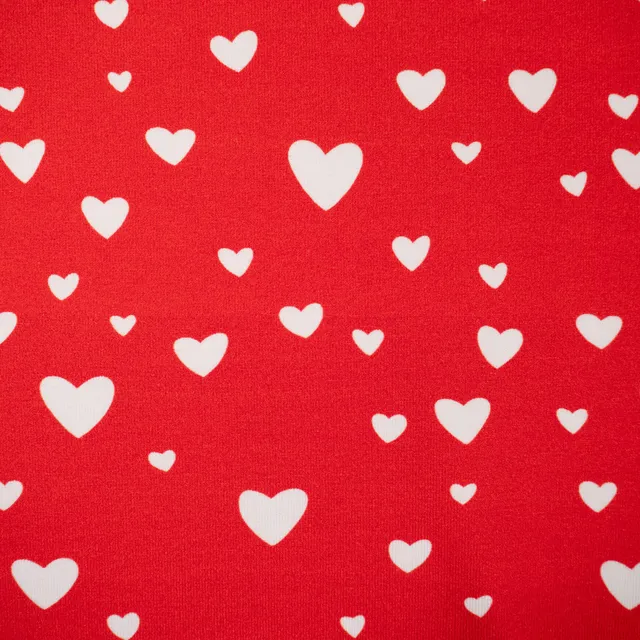 ikat-e-tissus-coupon-jersey-bio-petit-c-ur-rouge image 1