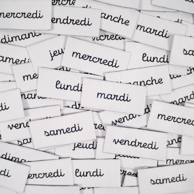ikat-e-semaine-tiquette-tiss-e-x7-jours-lundi-dimanche image 1