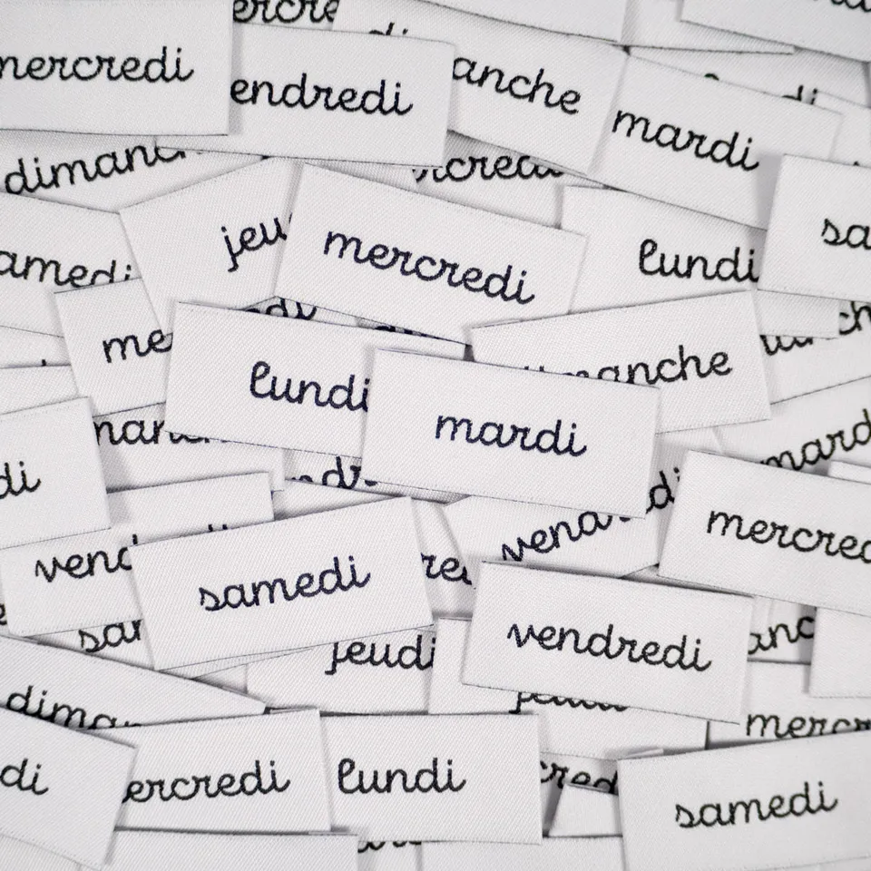 ikat-e-semaine-tiquette-tiss-e-x7-jours-lundi-dimanche image 1