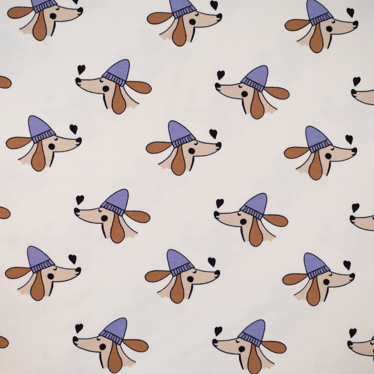 ikat-e-doggy-love-coupon-french-terry-cru-25-cm image 5