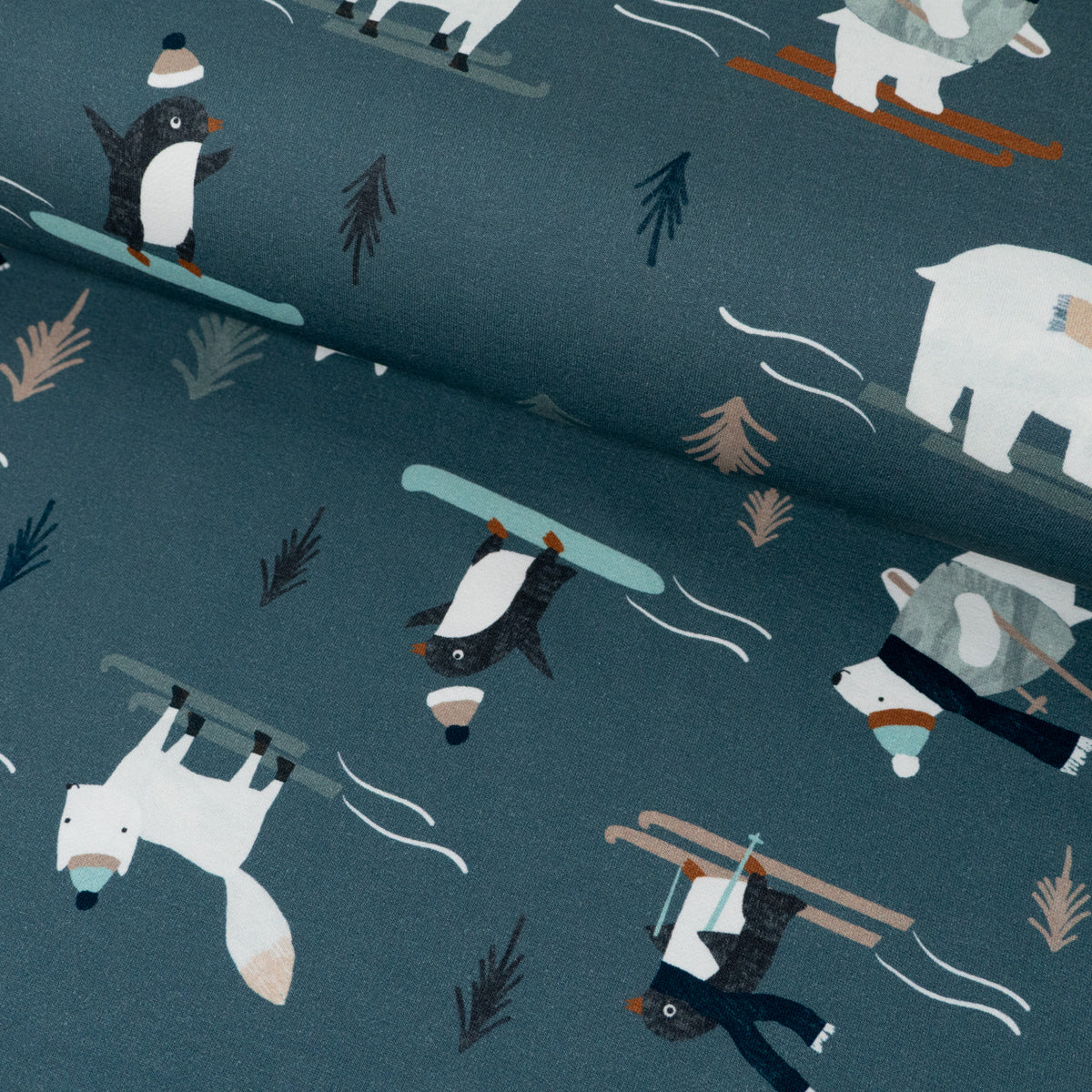 ikat-e-french-terry-animaux-ski-p-trole-sweat image 2