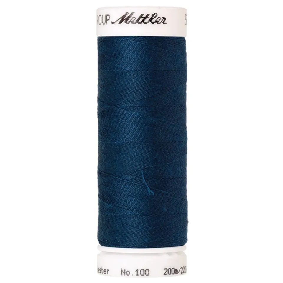 mettler-seralon-fil-coudre-200m-bleu-fonc-1471-polyester image 1
