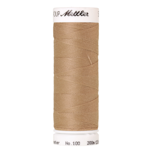 ikat-e-mercerie-fil-coudre-mettler-200m-brun-clair image 1