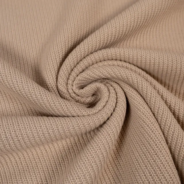 ikat-e-maille-tricot-e-tissu-lin-beige-au-m-tre image 1