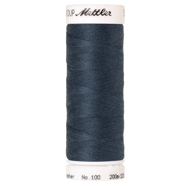 mettler-seralon-fil-coudre-1275-bleu-polyester-200-m image 1