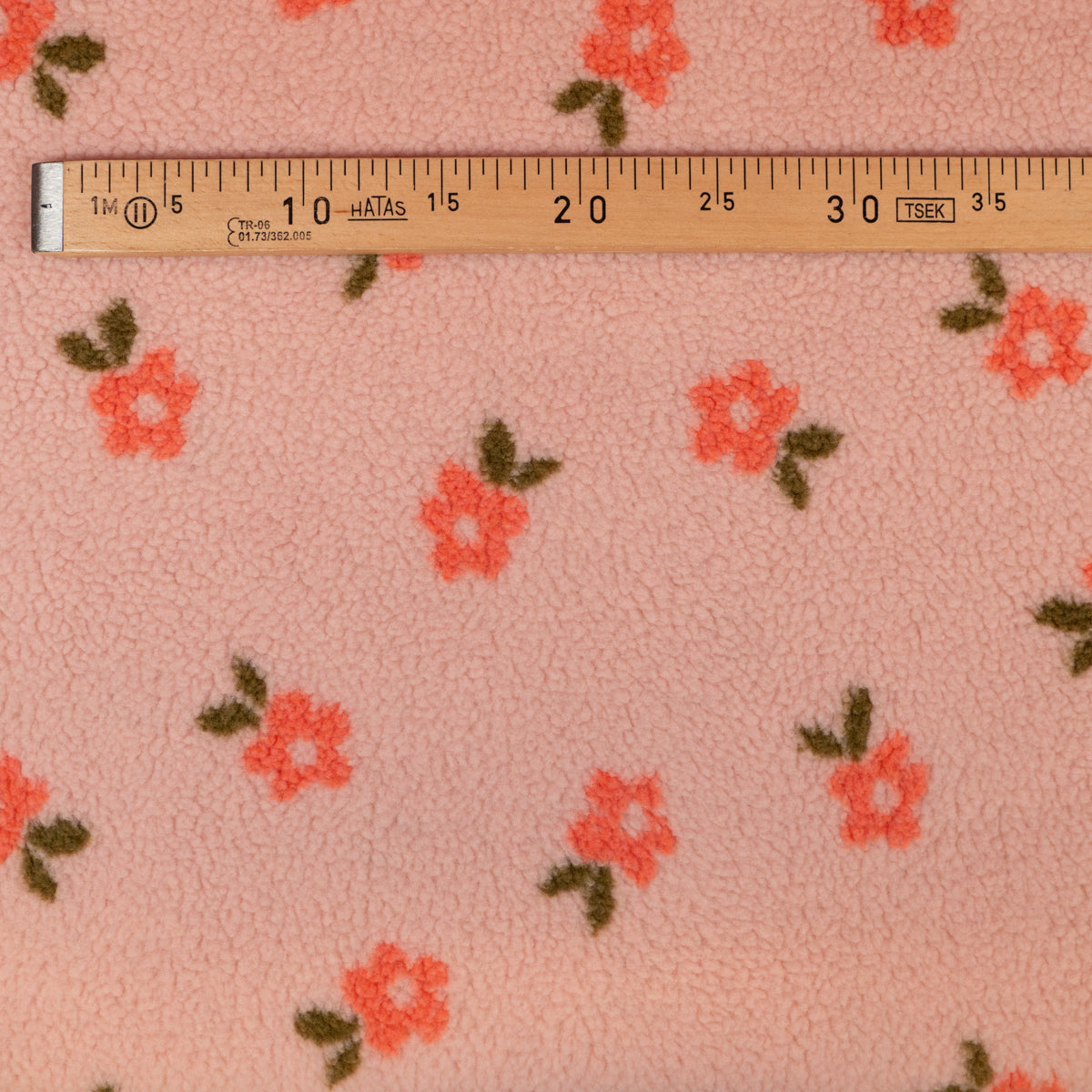 ikat-e-tissu-teddy-jacquard-fleurettes-tissu-rose-fleurs image 6