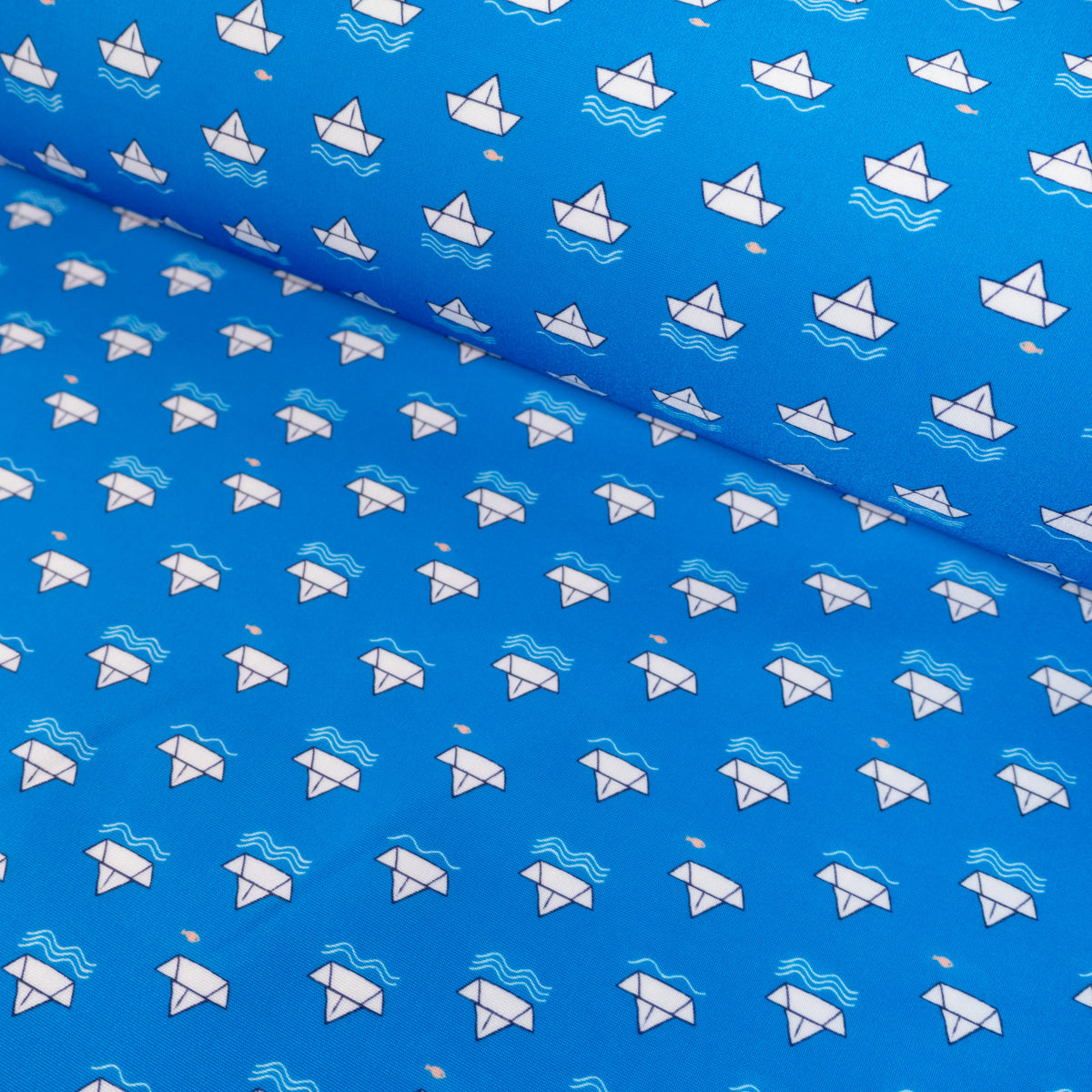 ikat-e-tissus-coupon-lycra-bato-bleu-vif-20-cm image 4