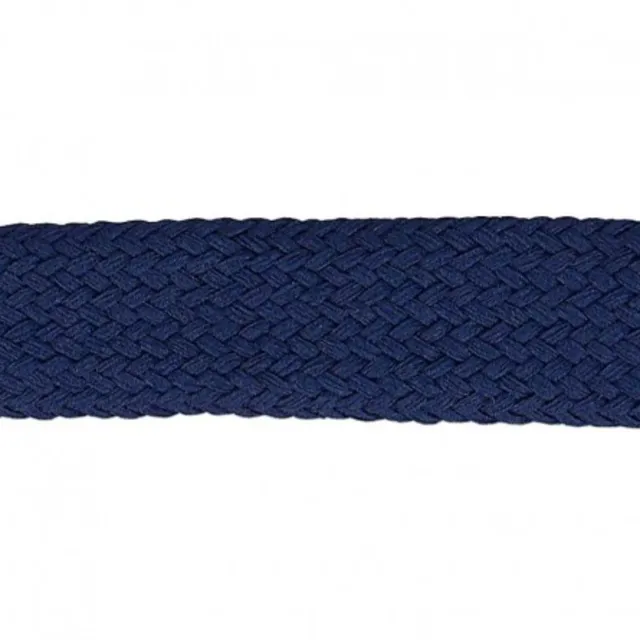 ikat-e-mercerie-cordon-plat-bleu-marine-14-mm-m-tre image 1