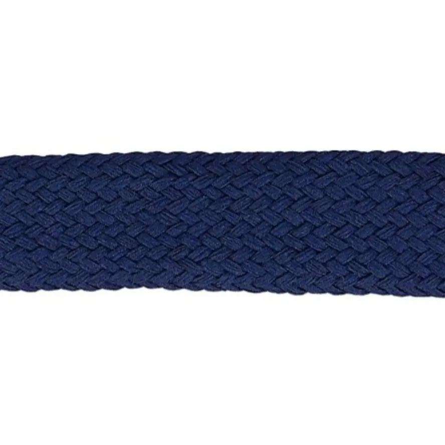 ikat-e-mercerie-cordon-plat-bleu-marine-14-mm-m-tre image 1