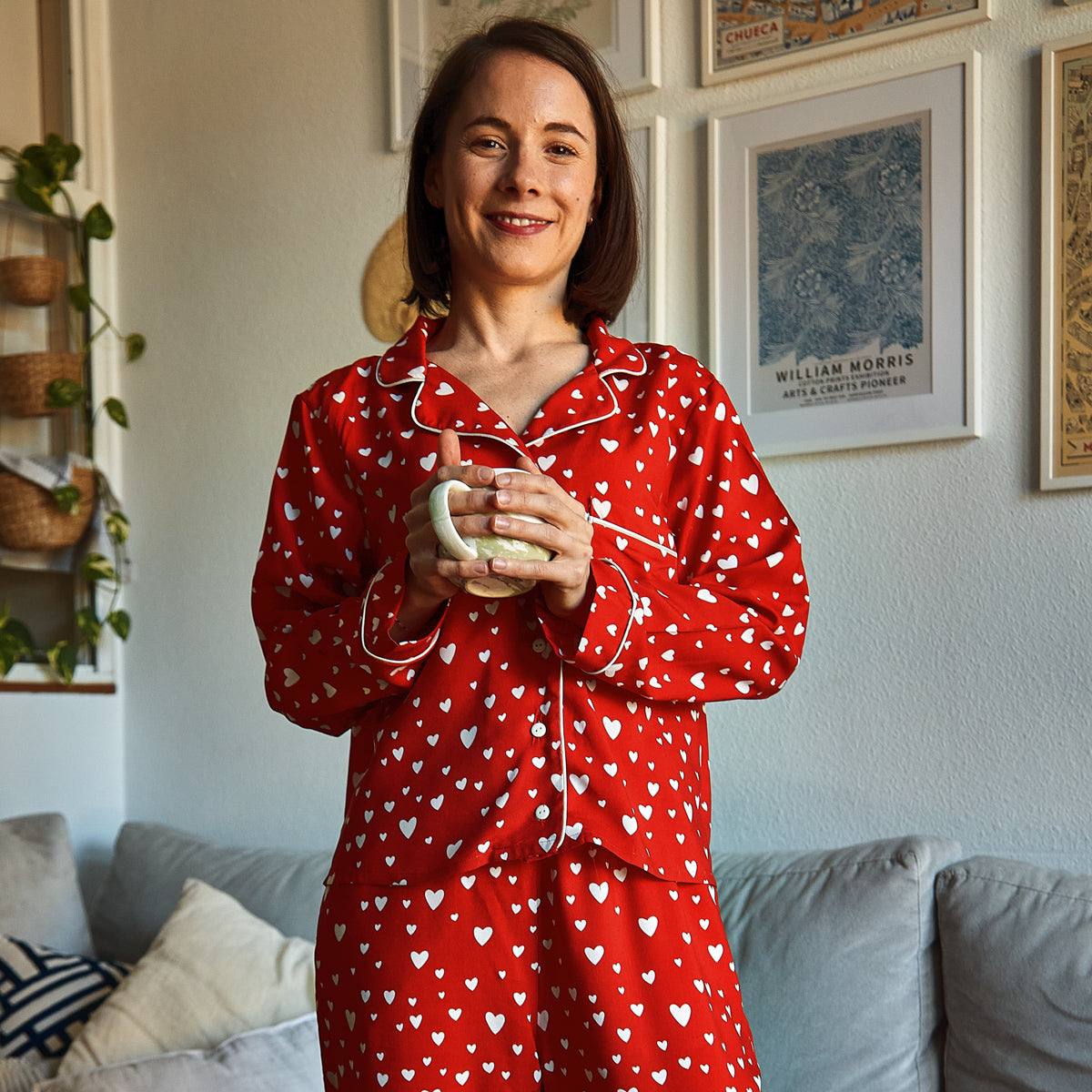 ikat-e-budapest-kit-pyjama-femme-petit-c-ur-viscose-longue-48-52 image 1