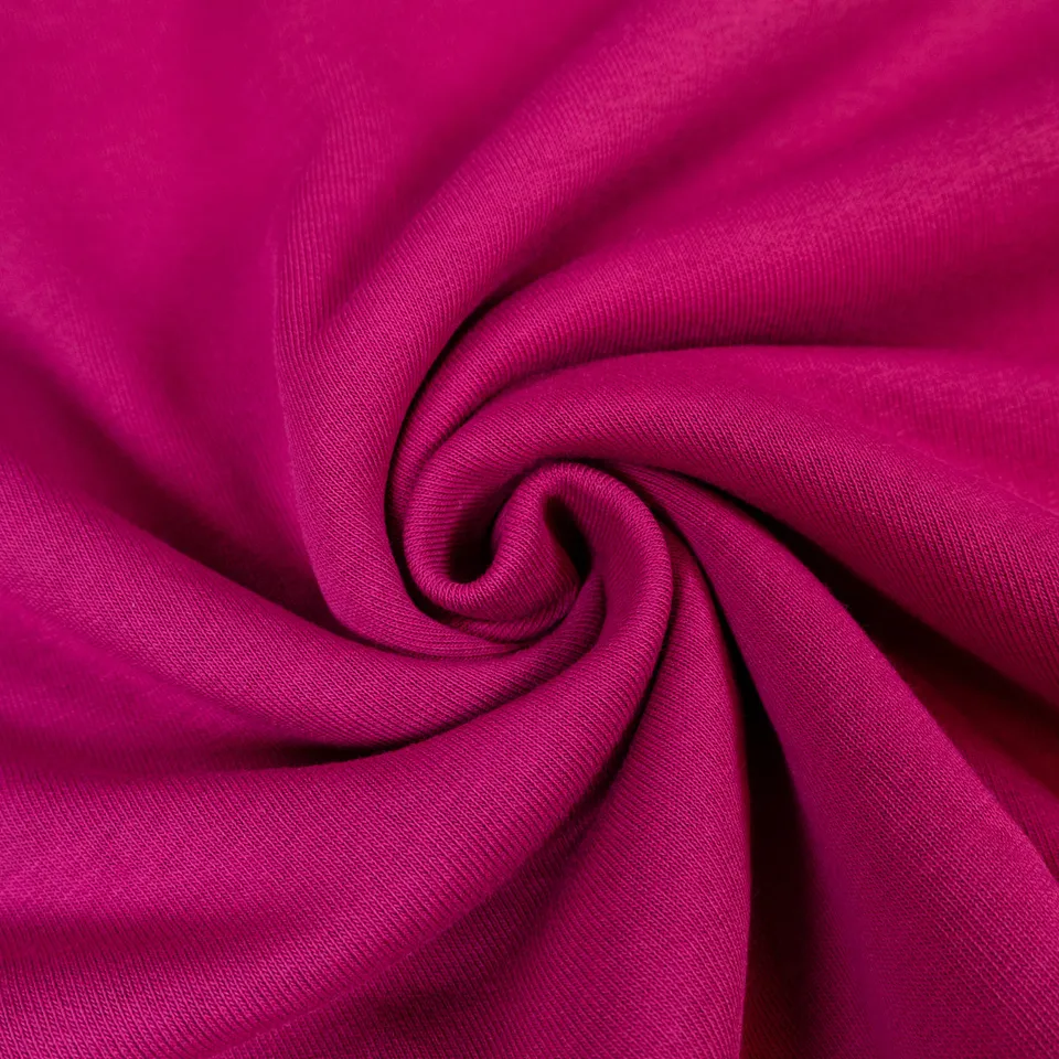 ikat-e-tissus-sweat-pais-tissu-framboise-au-m-tre-moelleux image 1