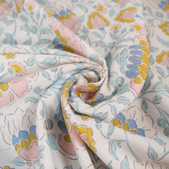 ikat-e-tissus-viscose-m-diterran-e-tissu-glacier-floral image 3
