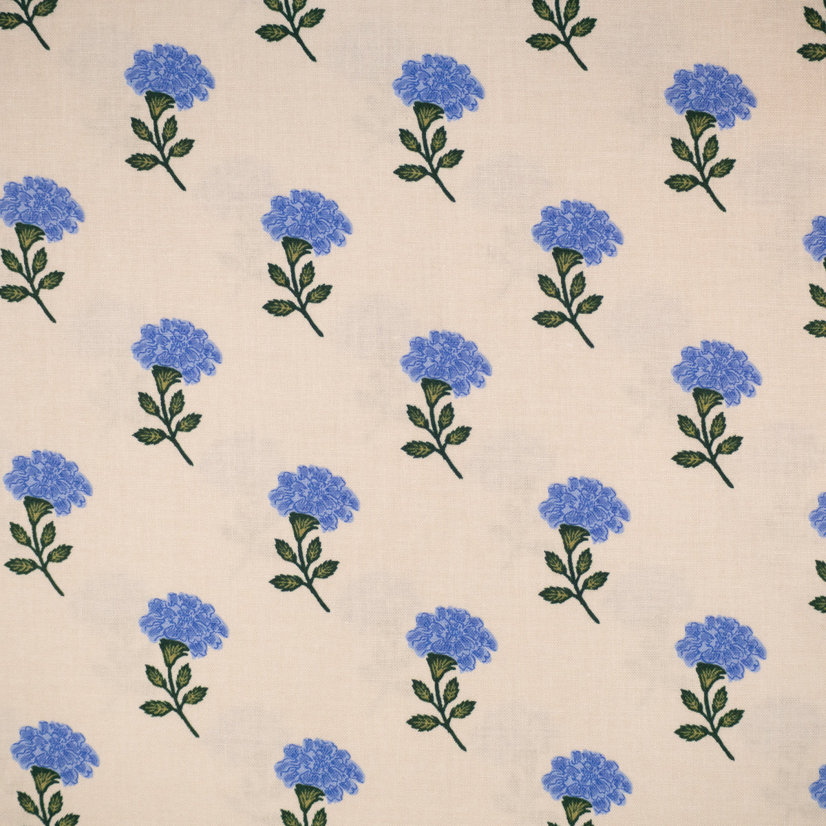 ikat-e-marisol-popeline-de-coton-cr-me-fleurs-r-tro image 1