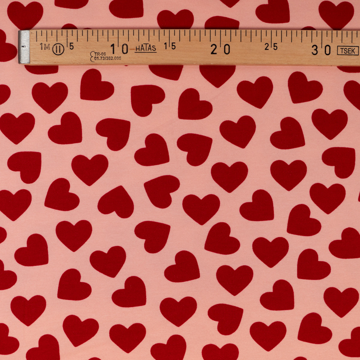 ikat-e-tissus-tissu-sweat-c-urs-rose-et-rouge-au-m-tre image 4