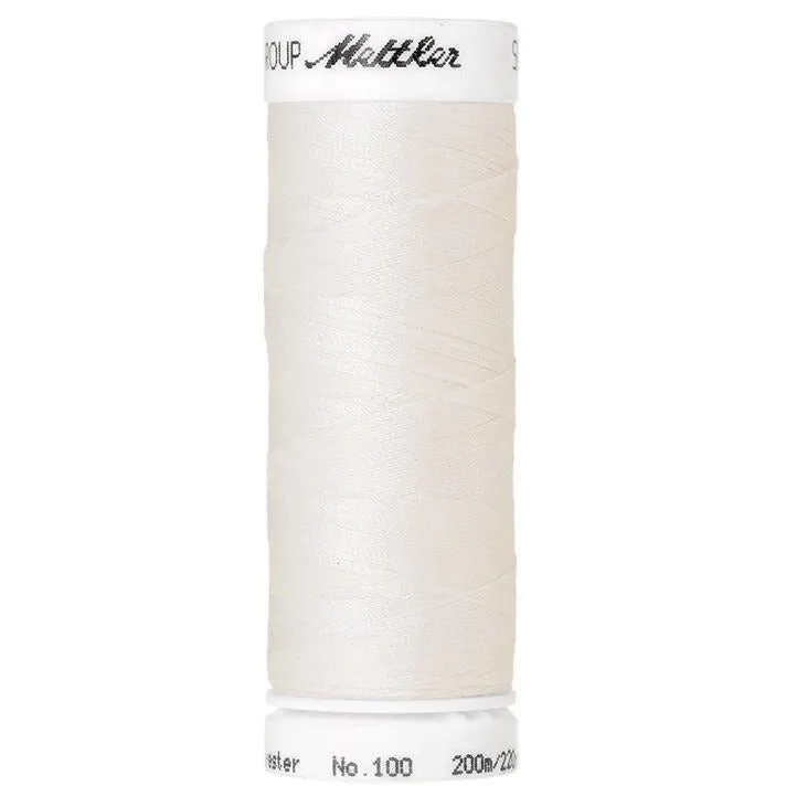 mettler-seralon-1000-fil-coudre-200m-cru-polyester image 1