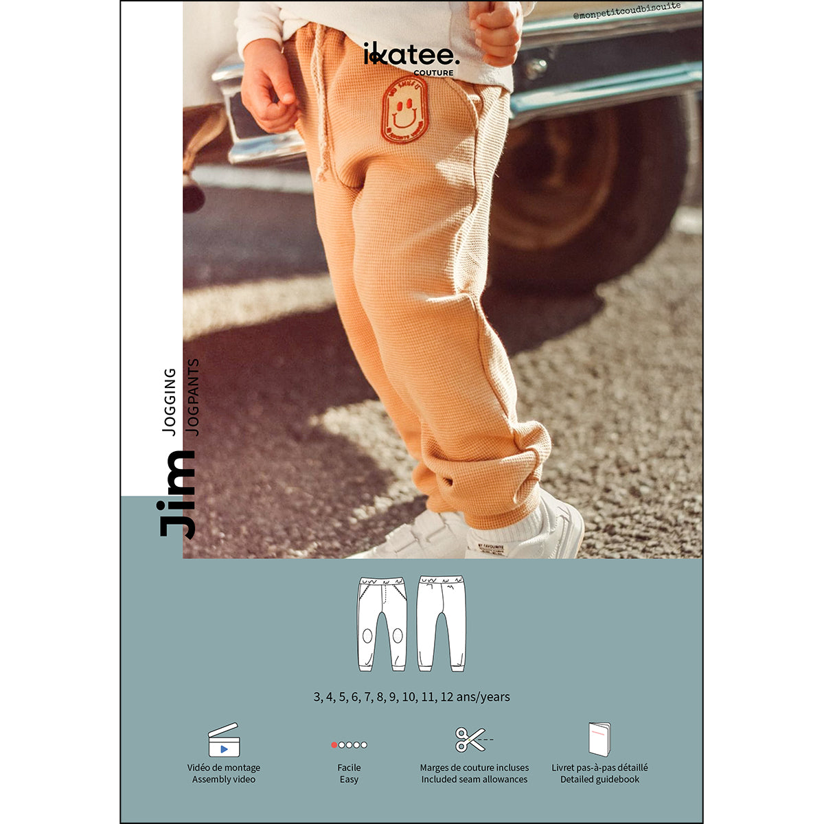ikat-e-jim-pantalon-jogging-enfant-patron-papier image 1