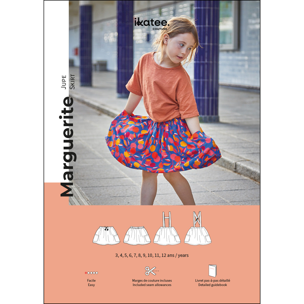 ikat-e-marguerite-jupe-enfant-papier-allemand-3-12-ans image 1