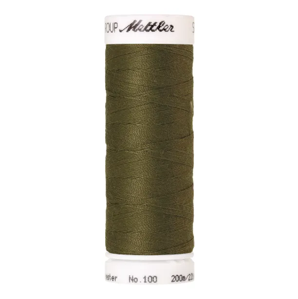ikat-e-mercerie-fil-mettler-200m-420-vert-army image 1