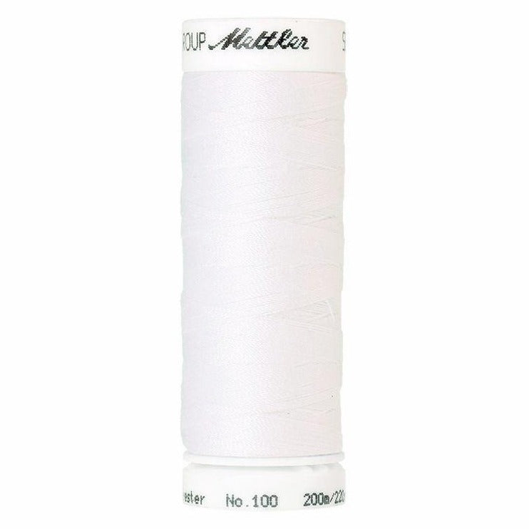 mettler-seralon-fil-coudre-2000-blanc-200m-polyester image 1