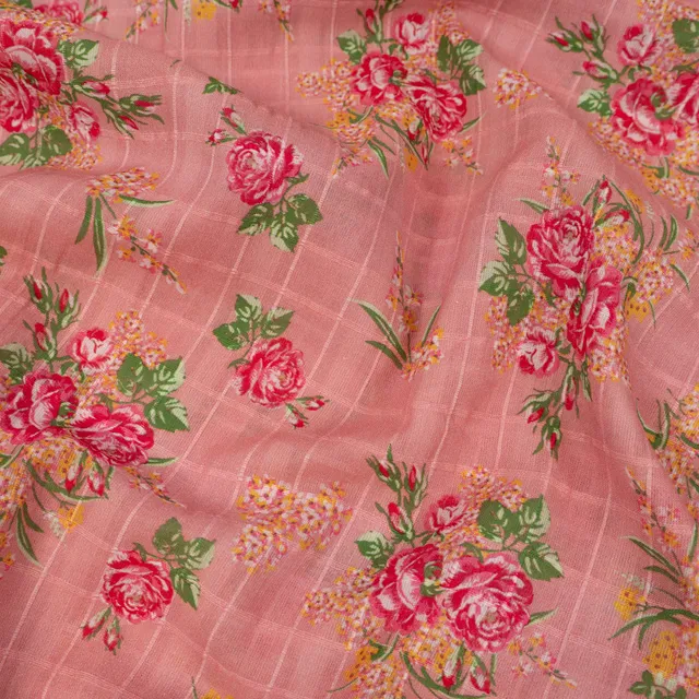 ikat-e-tissus-lottie-voile-de-coton-rose-transparent image 1