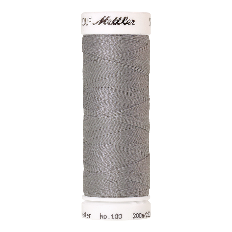 mettler-seralon-fil-coudre-polyester-gris-1140-200m image 1