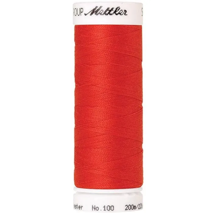 mettler-seralon-fil-coudre-1458-rouge-200m-polyester image 1